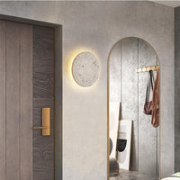 Wall Light Travertine Glow Minimal Design | Alveno