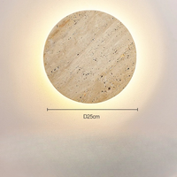 Wall Light Travertine Glow Minimal Design | Alveno