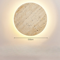 Wall Light Travertine Glow Minimal Design | Alveno