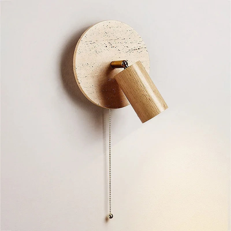 Wall Light Travertine Rotatable in Modern Design | Kalven