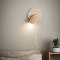 Wall Light Travertine Rotatable in Modern Design | Kalven