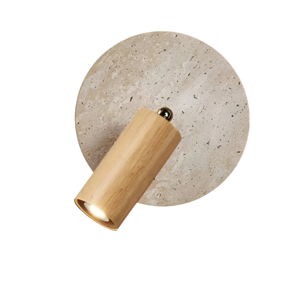 Wall Light Travertine Rotatable in Modern Design | Kalven