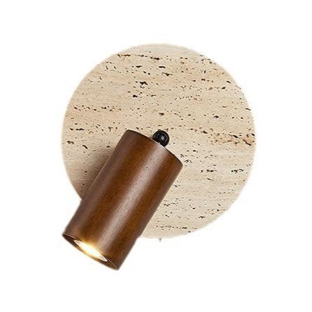 Wall Light Travertine Rotatable in Modern Design | Kalven