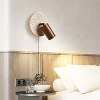Wall Light Travertine Rotatable in Modern Design | Kalven