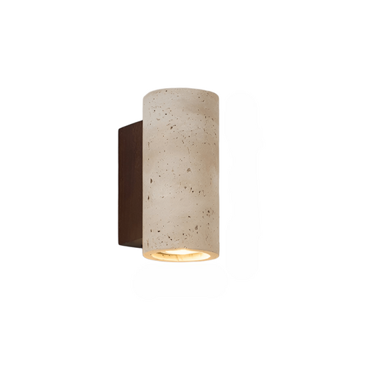 Wall Light Travertine Stone Japandi Minimalist Style | Lunori