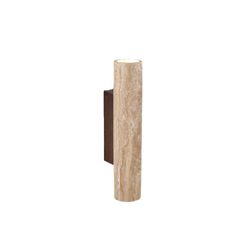 Wall Light Travertine Stone Japandi Minimalist Style | Lunori