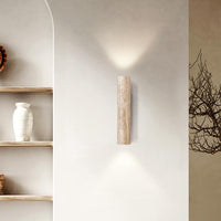 Wall Light Travertine Stone Japandi Minimalist Style | Lunori