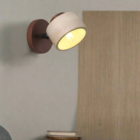 Wall Light Travertine Stone Minimalist Design | Travora