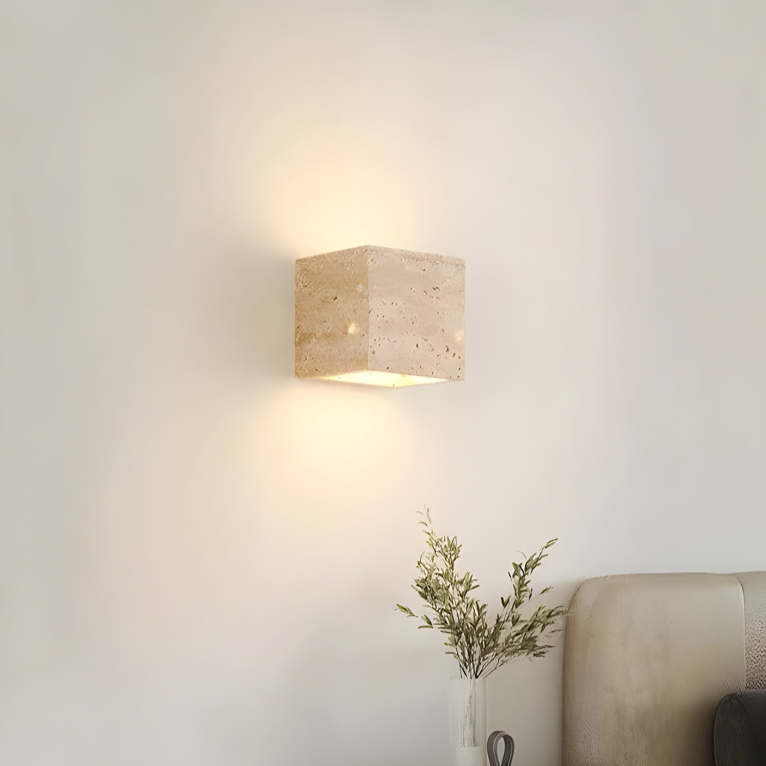 Wall Light Travertine Stone Minimalist Outdoor Design | Livane