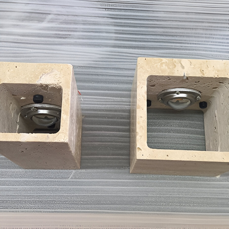 Wall Light Travertine Stone Minimalist Outdoor Design | Livane