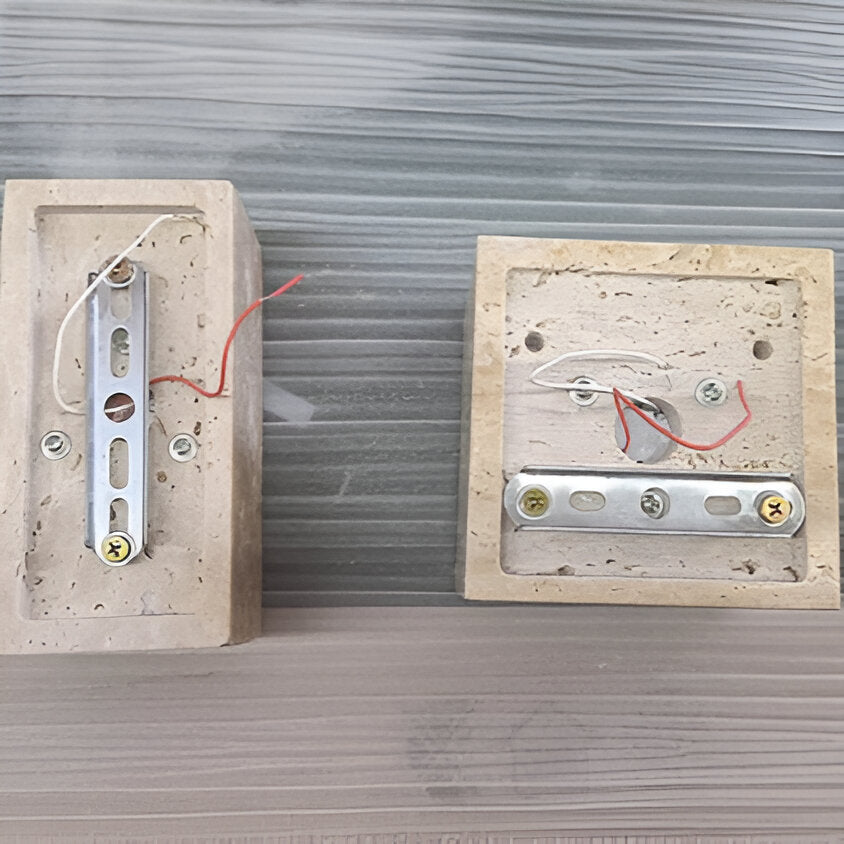 Wall Light Travertine Stone Minimalist Outdoor Design | Livane