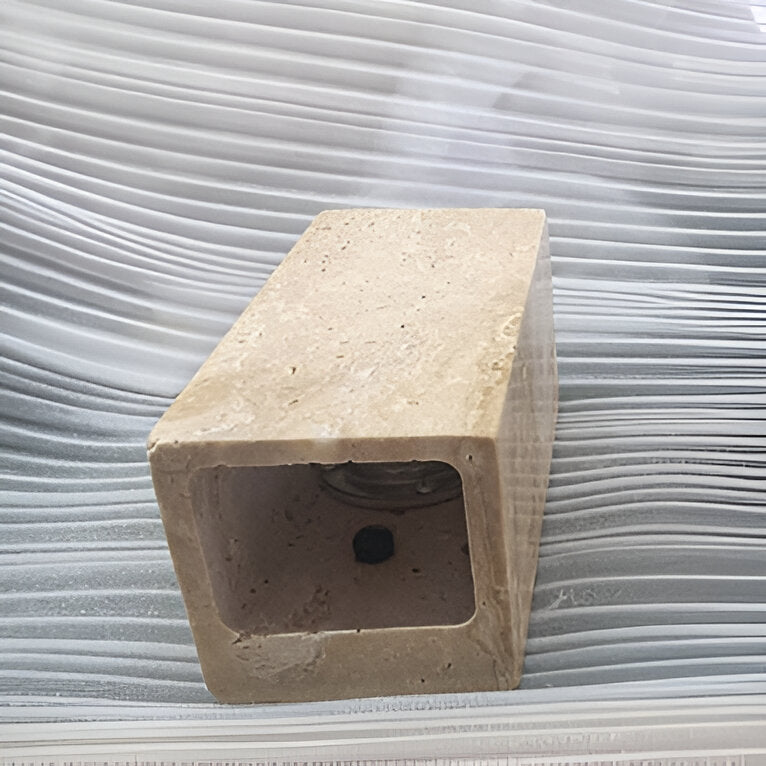 Wall Light Travertine Stone Minimalist Outdoor Design | Livane