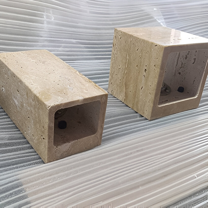 Wall Light Travertine Stone Minimalist Outdoor Design | Livane