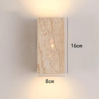 Wall Light Travertine Stone Minimalist Outdoor Design | Livane