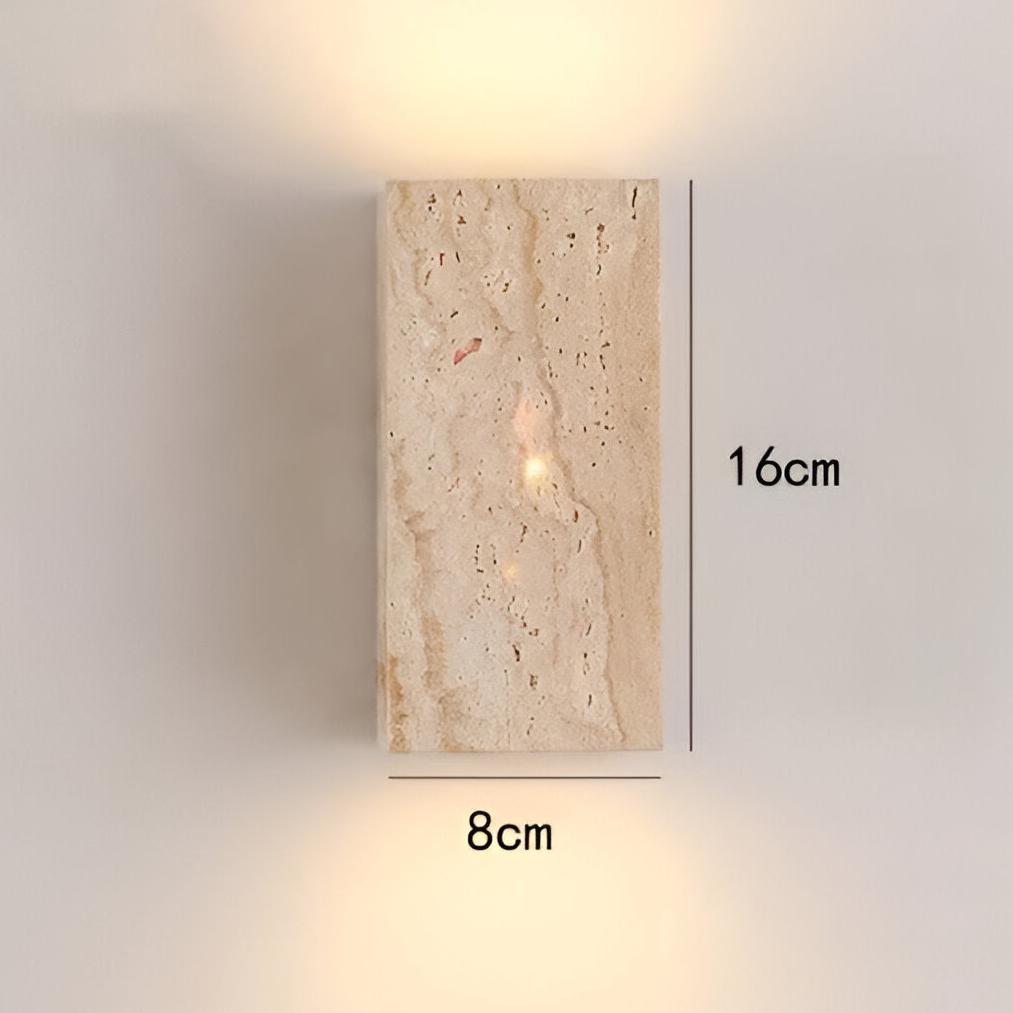 Wall Light Travertine Stone Minimalist Outdoor Design | Livane