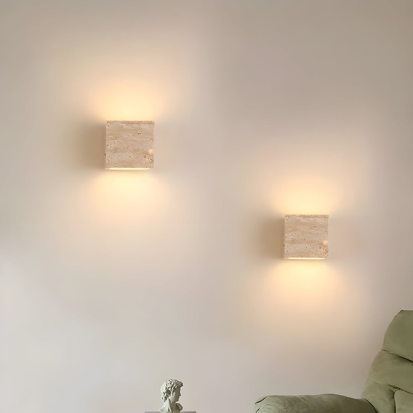 Wall Light Travertine Stone Minimalist Outdoor Design | Livane