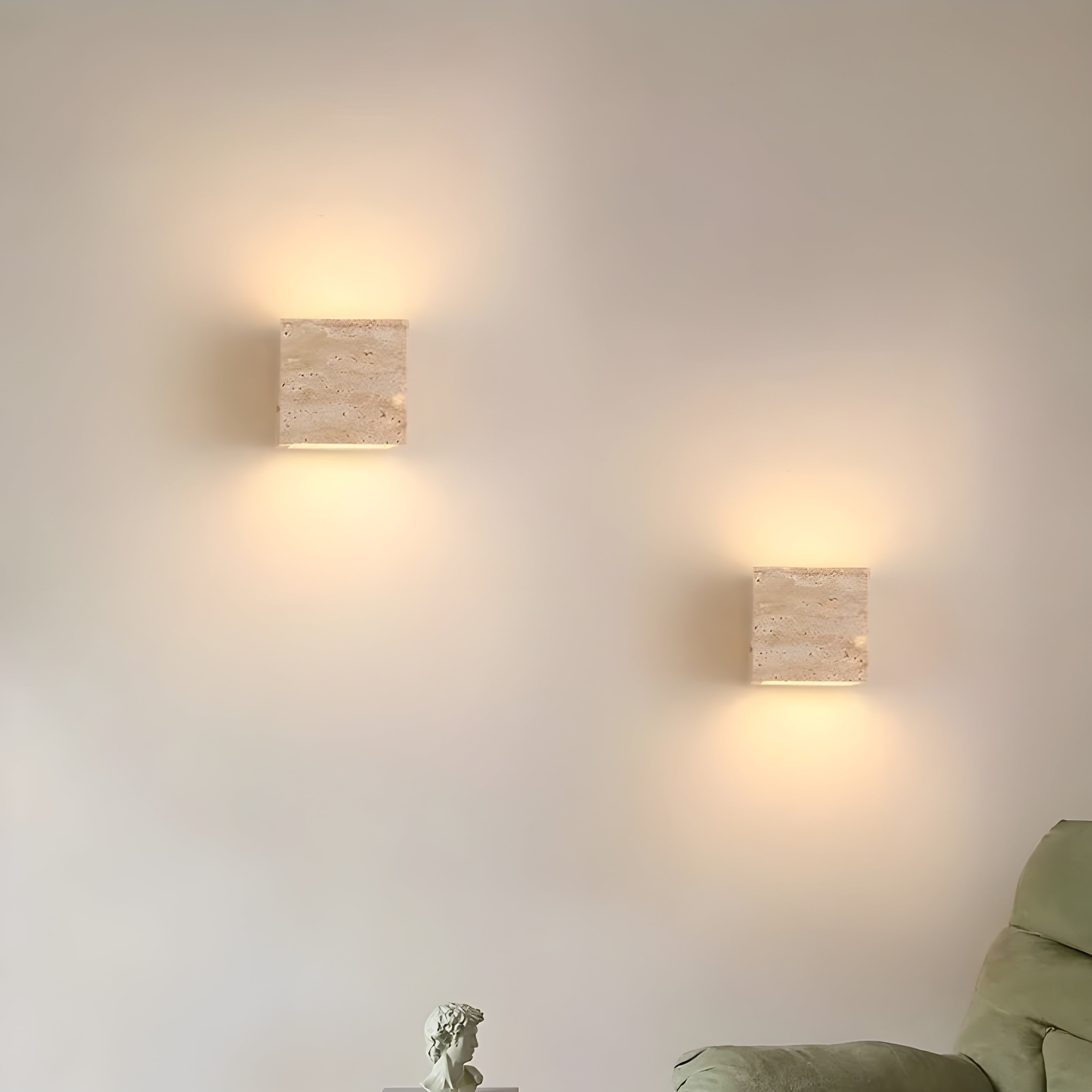 Wall Light Travertine Stone Minimalist Outdoor Design | Livane