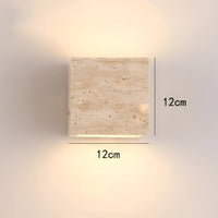 Wall Light Travertine Stone Minimalist Outdoor Design | Livane