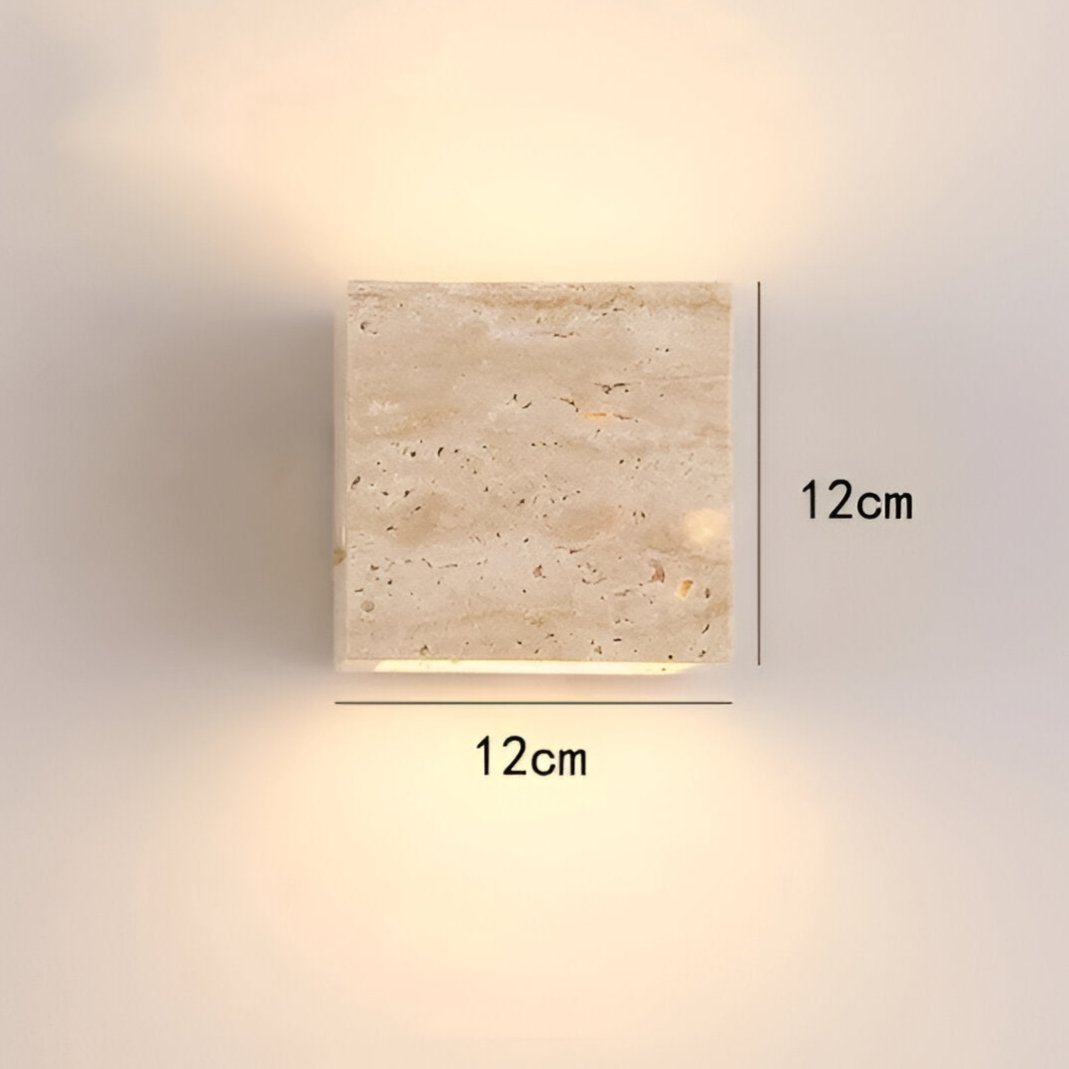 Wall Light Travertine Stone Minimalist Outdoor Design | Livane