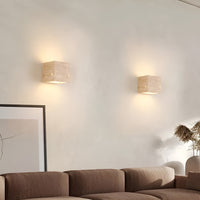 Wall Light Travertine Stone Minimalist Outdoor Design | Livane