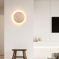 Wall Light Travertine Stone Modern Minimalist Style | Tinero