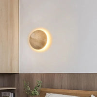 Wall Light Travertine Stone Modern Minimalist Style | Tinero