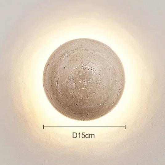 Wall Light Travertine Stone Modern Minimalist Style | Tinero