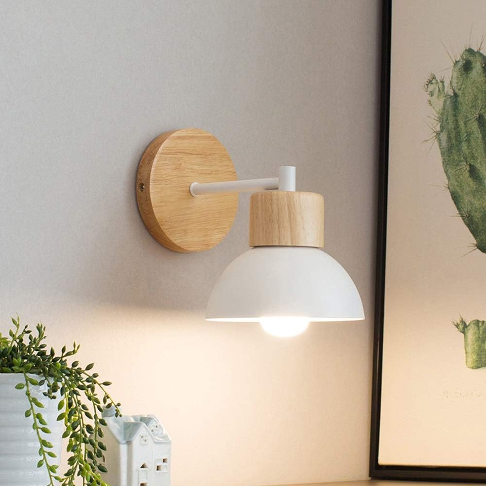 Wall Light Wood Iron in Nordic Japandi Style | Olvane