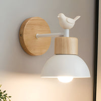 Wall Light Wood Iron in Nordic Japandi Style | Olvane