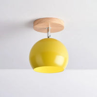 Wall Light Wood LED Adjustable Metal Globe Scandinavian | Tarvelo
