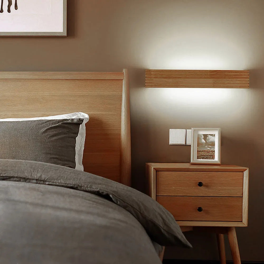 Wall Light Wood LED in Nordic Style | Tenova