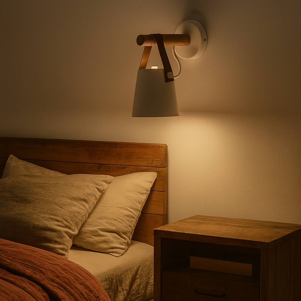 Wall Light Wood LED in Scandinavian Style | Kelvio