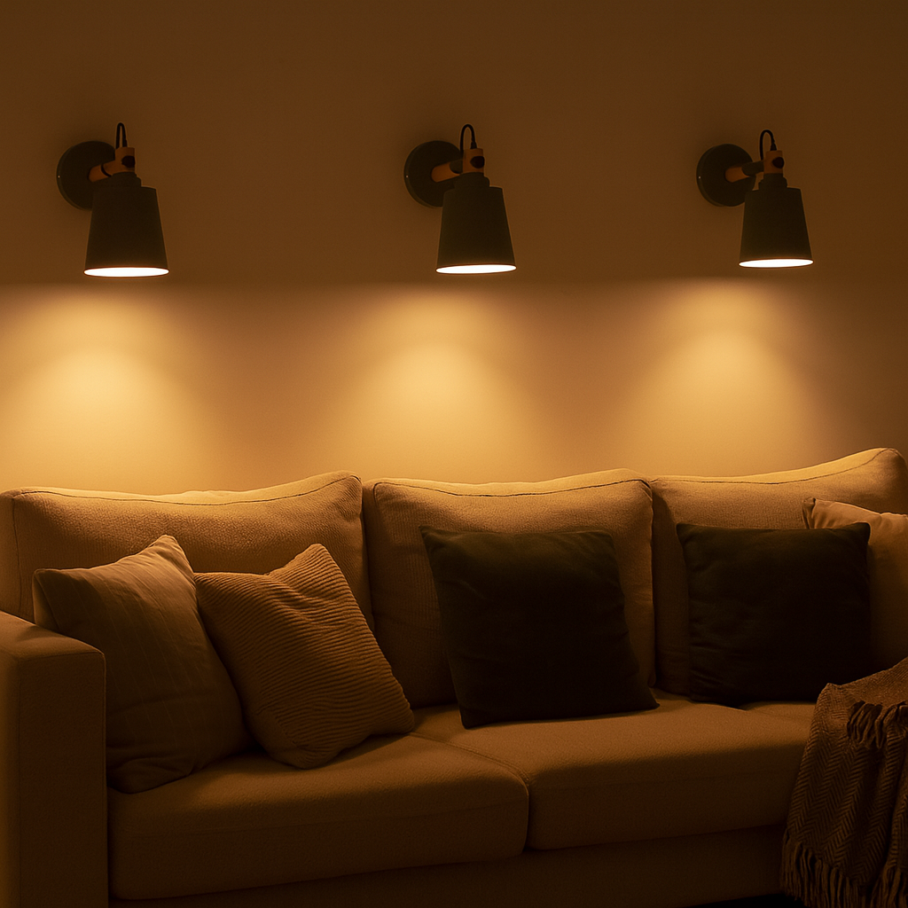 Wall Light Wood Metal Nordic Style | Mavesan