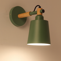 Wall Light Wood Metal Nordic Style | Mavesan