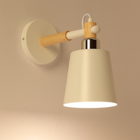 Wall Light Wood Metal Nordic Style | Mavesan