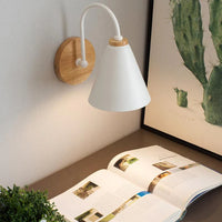 Wall Light Wood and Metal Curved Design Modern Interior | Rofani