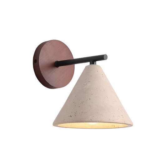 Wall Light Yellow Travertine LED Natural Style | Travion
