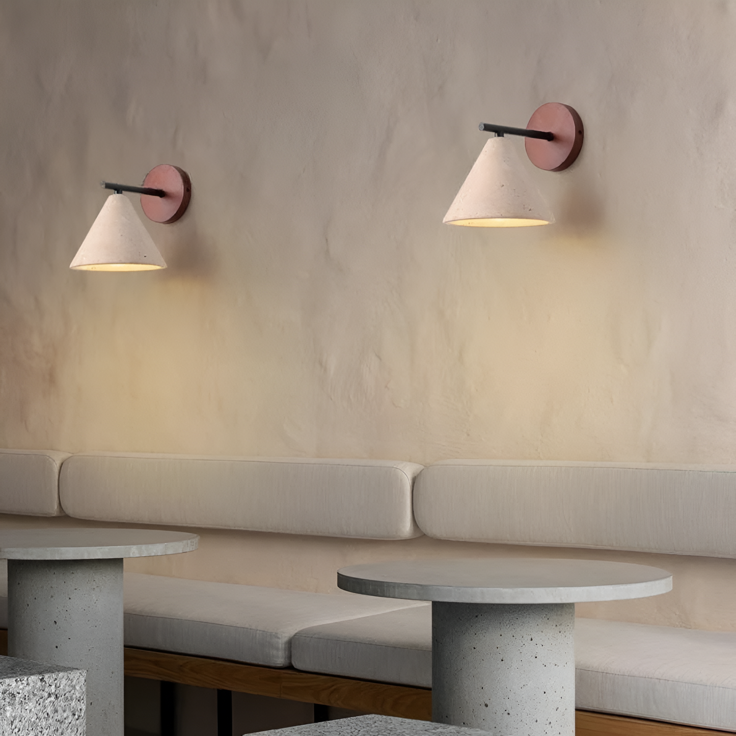 Wall Light Yellow Travertine LED Natural Style | Travion