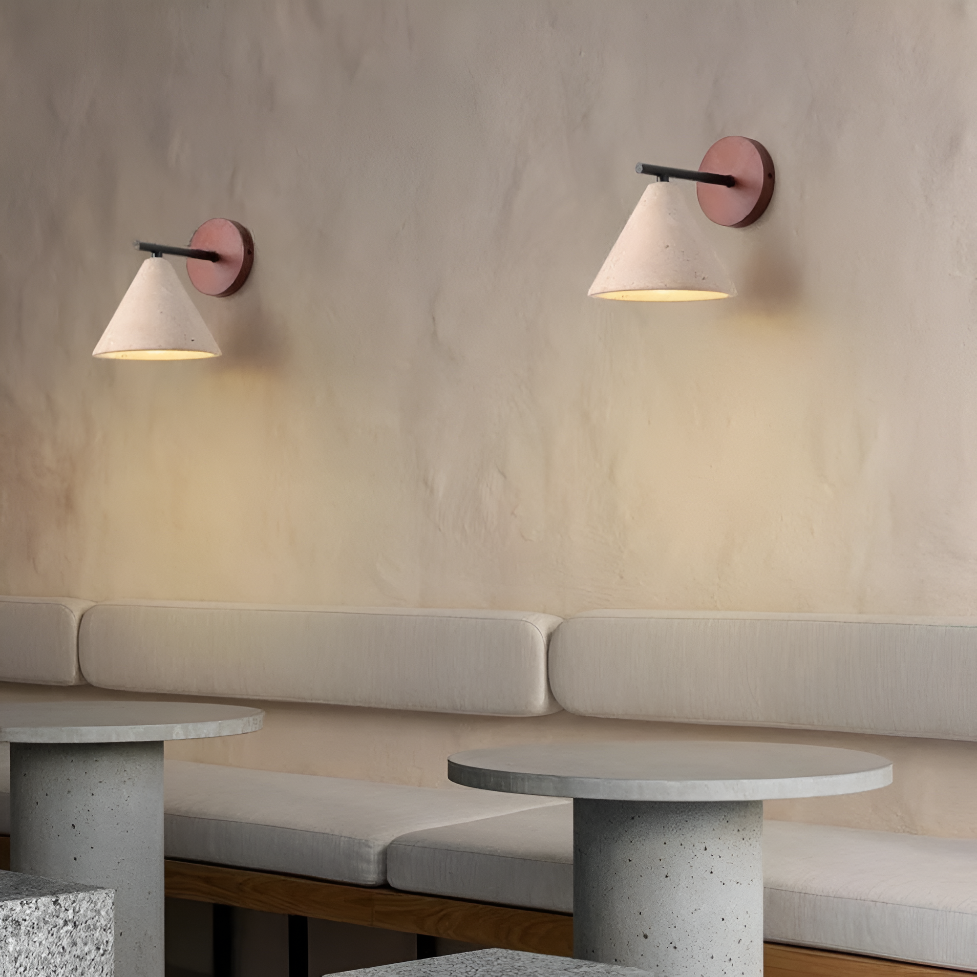 Wall Light Yellow Travertine LED Natural Style | Travion