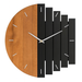 Wall clock wood with 3D design and rustic appeal | Tavilo