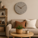 Wall clock wood with silent movement and minimalist design | Solven