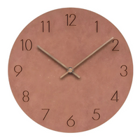Wall clock wood with silent movement and minimalist design | Solven