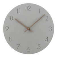 Wall clock wood with silent movement and minimalist design | Solven
