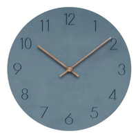 Wall clock wood with silent movement and minimalist design | Solven