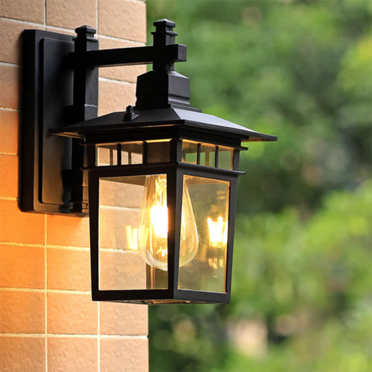 Wall light aluminium with glass cover for outdoor use - Veylo