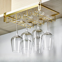 Wine Glass Rack with Metal Alloy Art Deco Style | Viloni