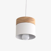 Pendelleuchte Metall Holz Nordic Zylinder | Narella